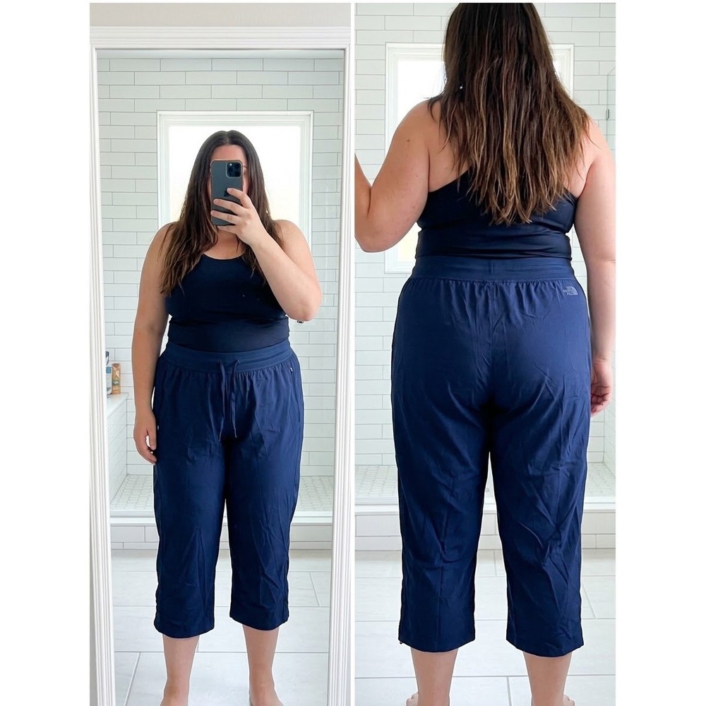 NWT The North Face Aphrodite Mountain Capris Pants Womens 3XL XXXL Summit Navy